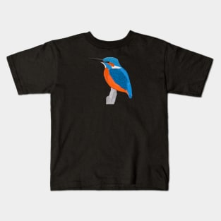 Kingfisher Bird Watching Birding Ornithologist Gift Kids T-Shirt